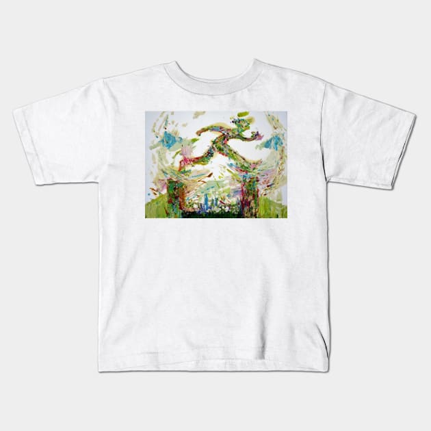 THE GREAT JUMPER Kids T-Shirt by lautir